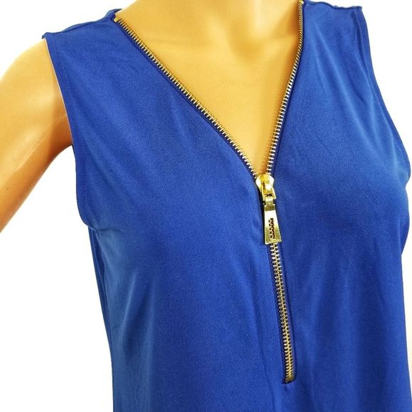 Front Gold Zip Camisole/Top CARMEN - Picture 5 of 8